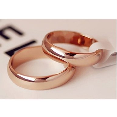 ARO DE MATRIMONIO MUJER GENIEKA ETERNAL LOVE BAÑADO EN ORO ROSA 18K ANILLOS NOVIOS BODAS ALIANZAS ANIVERSARIO - 4