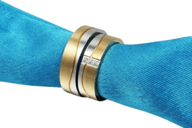 ARO DE MATRIMONIO MUJER GENIEKA GOLD DREAM BAÑADO EN ORO 18K ANILLOS NOVIOS BODAS ALIANZAS ANIVERSARIO - 4