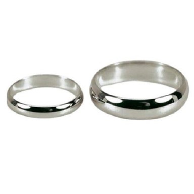 ARO DE MATRIMONIO MUJER GENIEKA ETERNAL HEAVEN BAÑADO EN ORO BLANCO 18K ANILLOS NOVIOS BODAS ALIANZAS ANIVERSARIO - 5