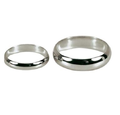 ARO DE MATRIMONIO MUJER GENIEKA ETERNAL HEAVEN BAÑADO EN ORO BLANCO 18K ANILLOS NOVIOS BODAS ALIANZAS ANIVERSARIO - 5