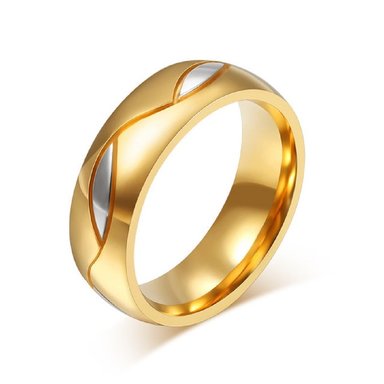 ARO DE MATRIMONIO HOMBRE GENIEKA FOREVER BAÑADO EN ORO 18K ANILLOS NOVIOS BODAS ALIANZAS ANIVERSARIO