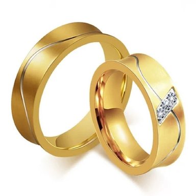 ARO DE MATRIMONIO HOMBRE GENIEKA PASSIONATE BAÑADO EN ORO 18K ANILLOS NOVIOS BODAS ALIANZAS ANIVERSARIO - 4