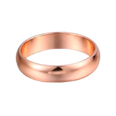 ARO DE MATRIMONIO HOMBRE GENIEKA ETERNAL LOVE BAÑADO EN ORO ROSA 18K ANILLOS NOVIOS BODAS ALIANZAS ANIVERSARIO - 1