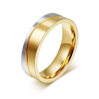 ARO DE MATRIMONIO HOMBRE GENIEKA GOLD DREAM BAÑADO EN ORO 18K ANILLOS NOVIOS BODAS ALIANZAS ANIVERSARIO