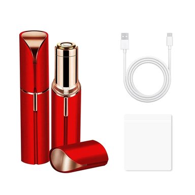DEPILADORA FACIAL VELLO MUJER FLAWLBSS FLAWLESS ROJO AFEITADORA RECORTADORA ELÉCTRICA DE CEJAS GENIEKA - 3