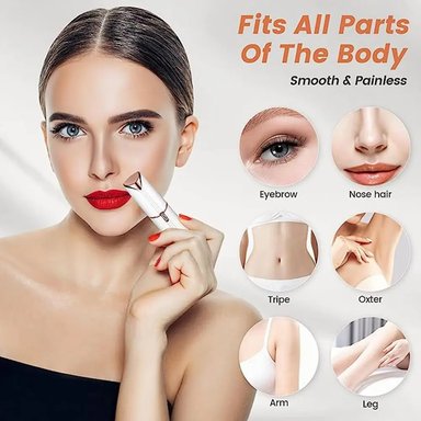 DEPILADORA FACIAL VELLO MUJER FLAWLBSS FLAWLESS ROJO AFEITADORA RECORTADORA ELÉCTRICA DE CEJAS GENIEKA - 4