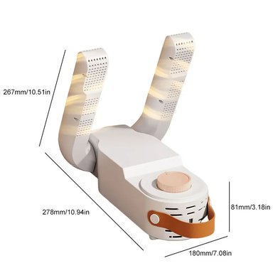 SECADOR SHOE DRYER ZAPATILLAS CALZADO ELECTRICO PORTATIL SECADO RAPIDO PLEGABLE ZAPATOS ELIMINA OLOR TEMPORIZADOR GENIEKA - 6