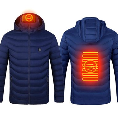 CASACA HOMBRE HEATING TÉRMICA CALEFACTORA IMPERMEABLE INTELIGENTE CAPUCHA INVIERNO GENIEKA - 3