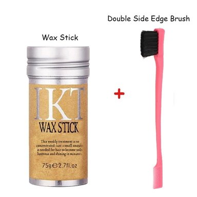 BARRA DE CERA PROFESIONAL IKT +PEINE APLICADOR WAX STICK PARA CABELLO MUJER HOMBRE ELIMINA FRIZZ FIJADORA PEINADO NAVIDAD GENIEKA - 4