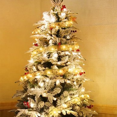 CINTA LUZ GUIRNALDAS NAVIDAD DECORACIÓN HOGAR ADORNO PILAS AA GENIEKA - 5