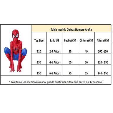 PACK DISFRAZ NIÑO GENIEKA ROJO SPIDERMAN + RELOJ PULSERA PROYECTOR TRASFORMA ROBOT JUGUETE HALLOWEEN DÍA DEL NAVIDAD - 6
