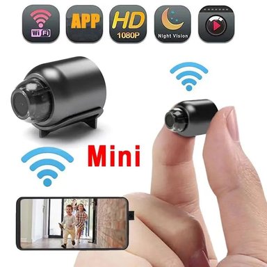 MINI CÁMARA ESPÍA WIFI VIGILANCIA INALÁMBRICA 1080P SEGURIDAD VISIÓN NOCTURNA SENSOR MOVIMIENTO MONITOR DE BEBÉ GENIEKA - 1