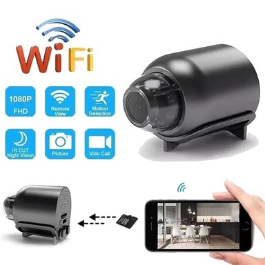 MINI CÁMARA ESPÍA WIFI VIGILANCIA INALÁMBRICA 1080P SEGURIDAD VISIÓN NOCTURNA SENSOR MOVIMIENTO MONITOR DE BEBÉ GENIEKA - 2