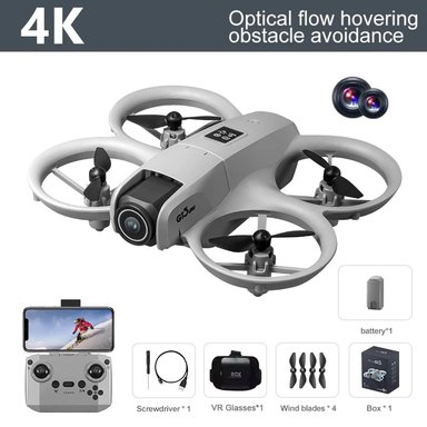 DRON GT3 DOBLE CÁMARA 4K LUCES LED + CONTROL REMOTO + LENTES DE REALIDAD VIRTUAL  VR DRONE DUAL CAMERA 4K FOTO GENIEKA - 3