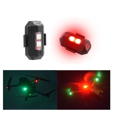 SET 2 UND. MINI LUZ LED ESTROBOSCÓPICA ANTICOLISIÓN ALTA VISIBILIDAD USB PARA DRONES MOTOCICLETAS 7 COLORES IMPERMEABLE  GENIEKA - 4