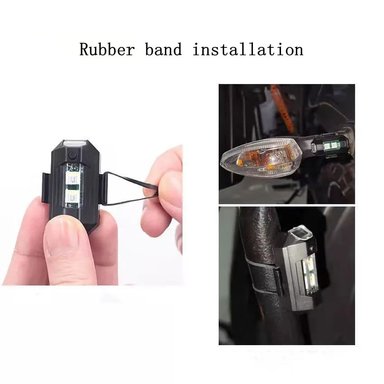 SET 2 UND. MINI LUZ LED ESTROBOSCÓPICA ANTICOLISIÓN ALTA VISIBILIDAD USB PARA DRONES MOTOCICLETAS 7 COLORES IMPERMEABLE  GENIEKA - 6