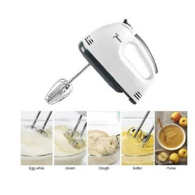 BATIDOR BLANCO MINI ELECTRICA 7VELOCIDADES HUEVOS - 2
