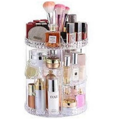 ORGANIZADOR BLANCO GIRATORIO MAQUILLAJE 360 - 2