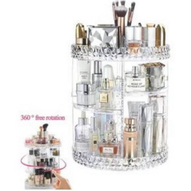 ORGANIZADOR BLANCO GIRATORIO MAQUILLAJE 360 - 3