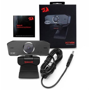 CÁMARA REDRAGON GW800 WEB WEBCAM HITMAN 1080P FHD - 2