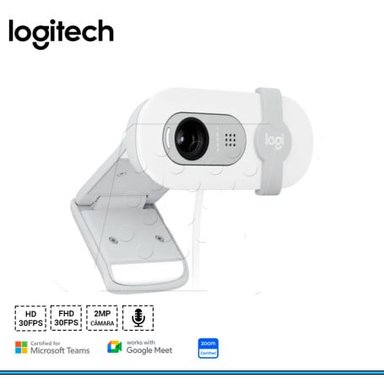 CAMARA LOGITECH BRIO 100 FHD 1080P USB-A WHITE - 2