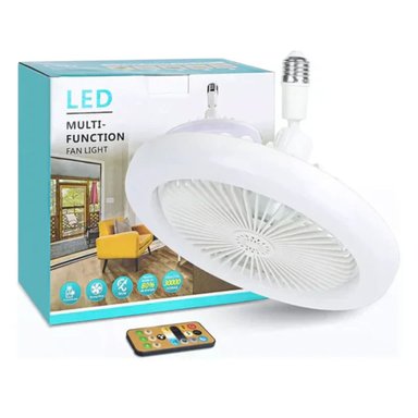 FOCO VENTILADOR TECHO 2 EN 1 AHORRADOR 60W BLANCO