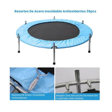 CAMA SALTARINA TRAMPOLIN 1.4 M CELESTE - 3