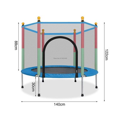 CAMA SALTARINA TRAMPOLIN 1.4 M BASE AZUL - 1