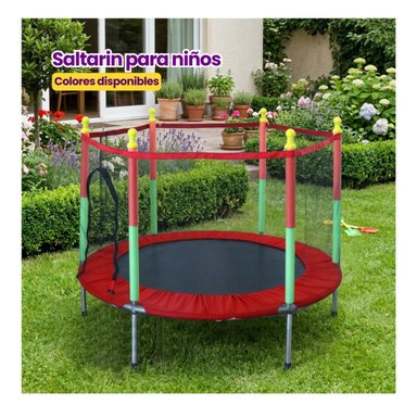 CAMA SALTARINA TRAMPOLIN 1.4 M BASE ROJA - 2