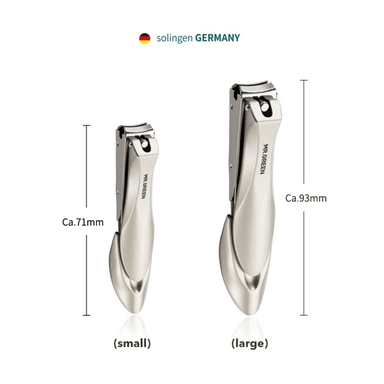 CORTAUÑAS MANICURA PEDICURA MR-1210 ACERO INOXIDABLE ERGONOMICO JUEGO 2 PIEZAS. - 2