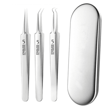 EXTRACTOR DE PUNTOS NEGROS PINZAS ULTRAFINAS REMOVEDOR ESPINILLAS SM ACERO INOXIDABLE