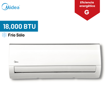 AIRE ACONDICIONADO MIDEA 18000 BTU ON OFF SPLIT PARED