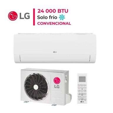 AIRE ACONDICIONADO SPLIT LG 24 000 BT U FRÍO SOLO ON OFF OM242C1 - 1