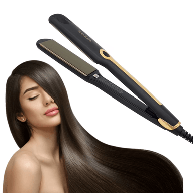 PLANCHA ALISADORA PARA CABELLO ROZIA CON REGULADOR DE TEMPERATURA