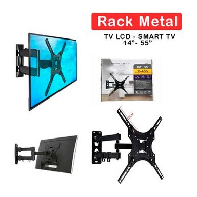 RACK TV 32 Y 55 PULGADAS SOPORTE MÓVIL PLEGABLE PARA LCD LED SMART - 1