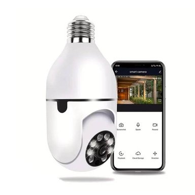 CÁMARA DE SEGURIDAD SEISA E27 FORMA FOCO INTELIGENTE VISION NOCTURNA - 4