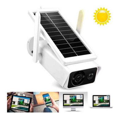 CÁMARA ABC-Q1 VIGILANCIA SOLAR EXTERIOR 1080P RECARGABLE VISION NOCTURNA