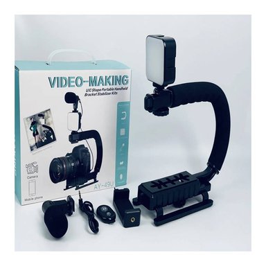 ESTABILIZADOR SEISA CAMARA PORTATIL AY49U MICROFONO LUZ - 3