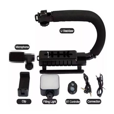 ESTABILIZADOR SEISA CAMARA PORTATIL AY49U MICROFONO LUZ - 6
