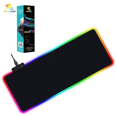 MOUSE PAD GAMER SEISA YELANDAR RGB3080 NEGRO RGB SWITCH CAMBIO ALFOMBRILLA PC 30X80X04CM - 5
