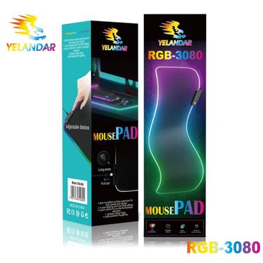 MOUSE PAD GAMER SEISA YELANDAR RGB3080 NEGRO RGB SWITCH CAMBIO ALFOMBRILLA PC 30X80X04CM - 6