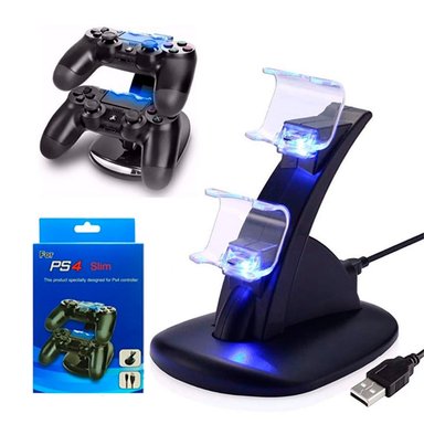CARGADOR DE MANDOS PS4 DUAL CHARGER CONTROL PLAY STATION 4