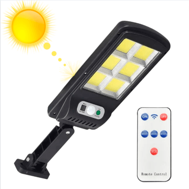 LÁMPARA SOLAR EXTERIOR 6 CELDAS SENSOR MOVIMIENTO