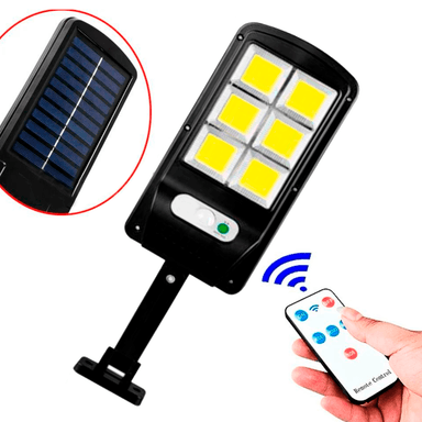 LÁMPARA SOLAR EXTERIOR 6 CELDAS SENSOR MOVIMIENTO - 2