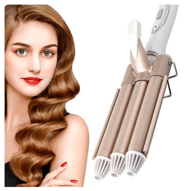 RIZADORA ROZIA PROFESIONAL ONDULADOR CABELLO 3 CABEZALES BARRILES