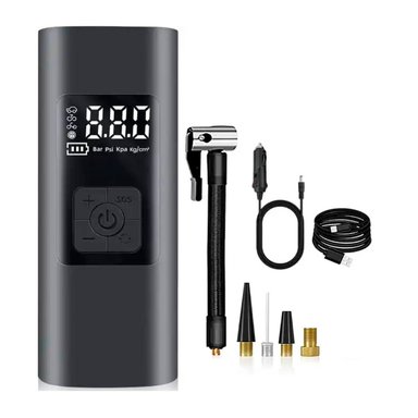 INFLADOR LLANTA MULTIFUNCIONAL CON LINTERNA COMPRESOR AIRE AF-C04