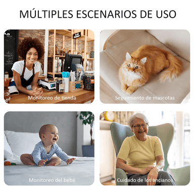 CÁMARA WIFI SEGURIDAD VIGILANCIA 360° DUAL LENTE FHD AUDIO BIDIRECCIONAL - 4