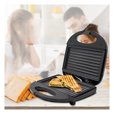 PARRILA GRILL SANDWICHERA PANINI TOSTADORA PLACA ANTIADHERENTE 750W - 4