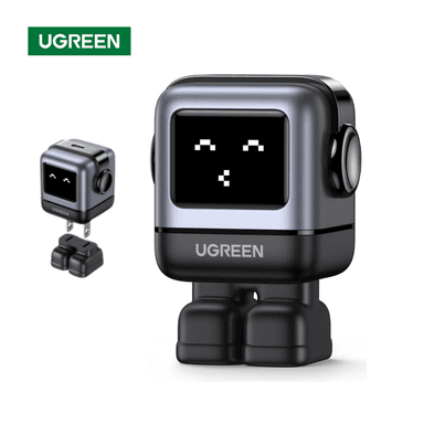 CARGADOR UGREEN TIPO USB C 30W NEXODE GAN ROBOT CON PANTALLA - 1