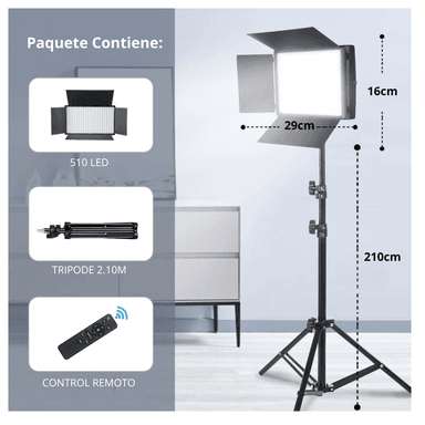 LÁMPARA RL-1200 PANEL LUZ LED ILUMINACION ESTUDIO FOTOGRAFIA GRABACION - 5